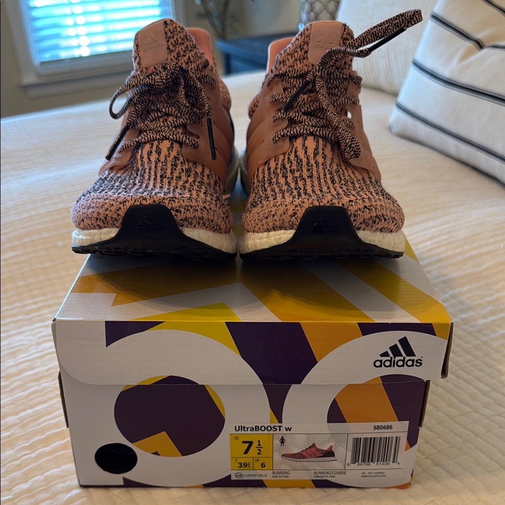 UltraBOOST Sneakers in Pink and Black